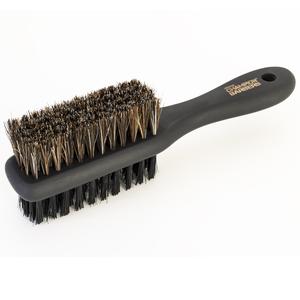 Champion Barbers Fade Brush Barbering, Facial Hair Brush Shaving Comb, Beard Brush for Men-Hard & Soft Barber Brush, Male Mustache Brush Solid Wood Haircare Heatless