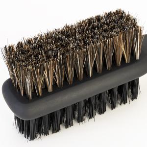 Champion Barbers Fade Brush Barbering, Facial Hair Brush Shaving Comb, Beard Brush for Men-Hard & Soft Barber Brush, Male Mustache Brush Solid Wood Haircare Heatless
