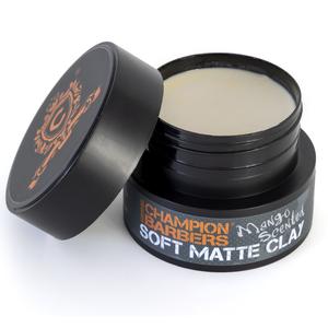 Champion Barbers Style Mastery Duo 80ml Hair Clay and 20g Hair Powder Set -Strong Hold and Matte Finish Hair Clay-Instantly Add Volume, Texture, And Lift To Your Hair with Hair Volume Powder